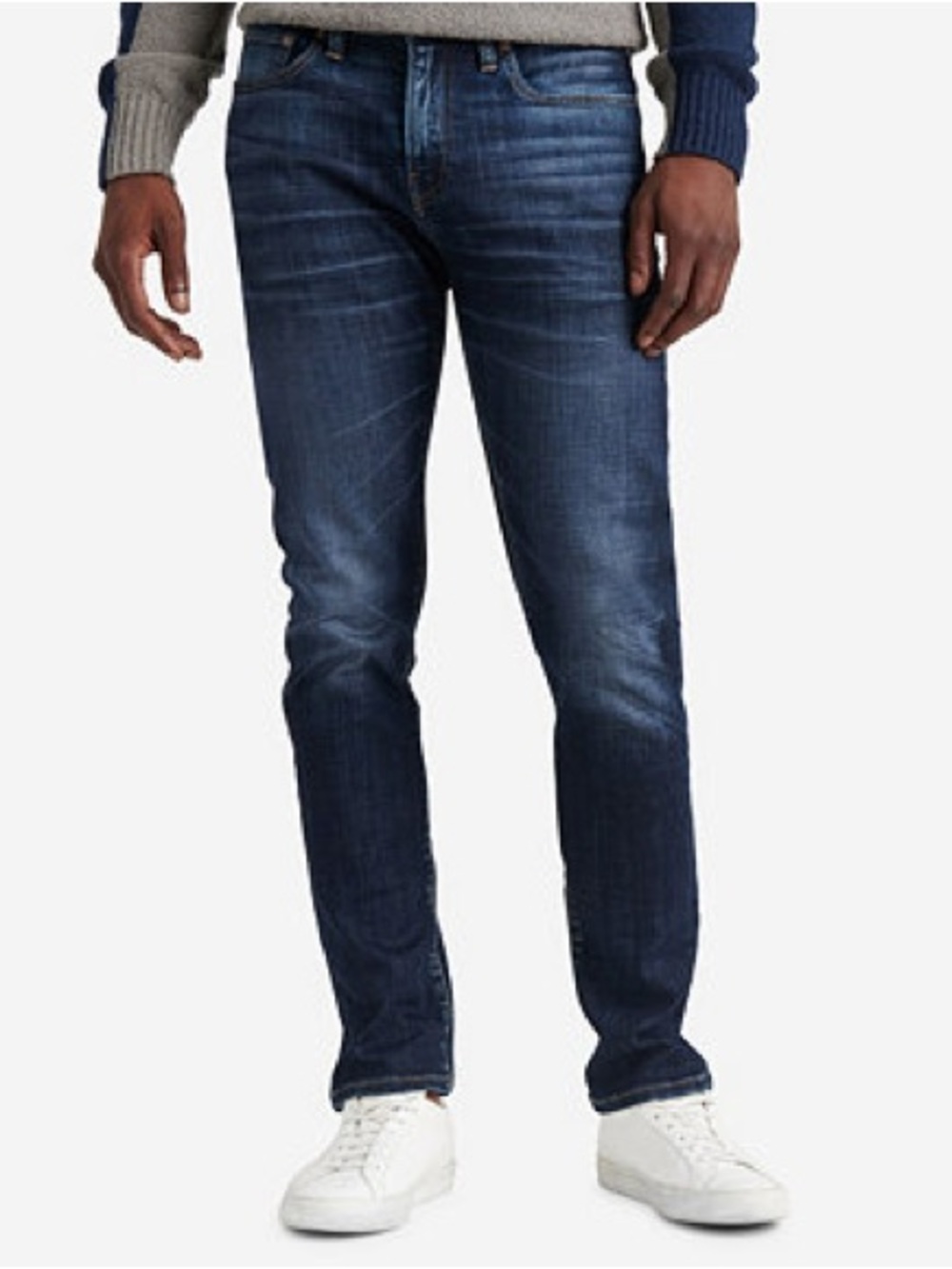 Lucky Brand Men’s 410 Athletic Fit 40 x 32 Medium Blue Wash Preppy Casual